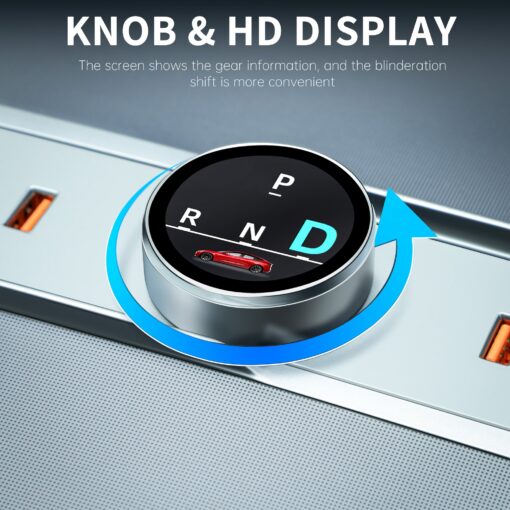 Smart Rotating Gear Shift Dock USB Hub for Tesla Model Y Juniper 2025+ - Image 3
