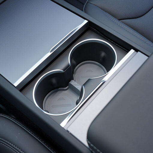 Water Cup Holder Storage Box Console TPE Silicone Holder Cup Holder Insert for Tesla Model Y Juniper 2025+ - Image 4