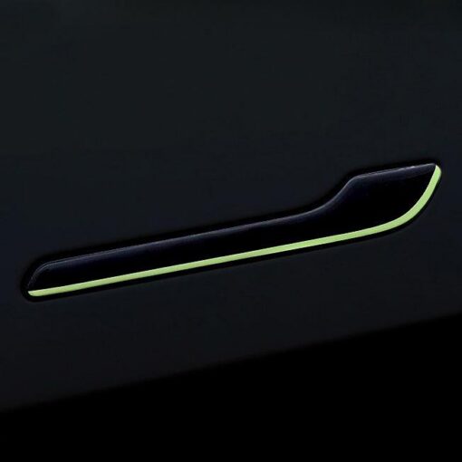 Model Y/3 Luminous Door Handle Protector Anti-Scratch Sticker Accessory Kit (4 Pcs) for Tesla(2017-2024)