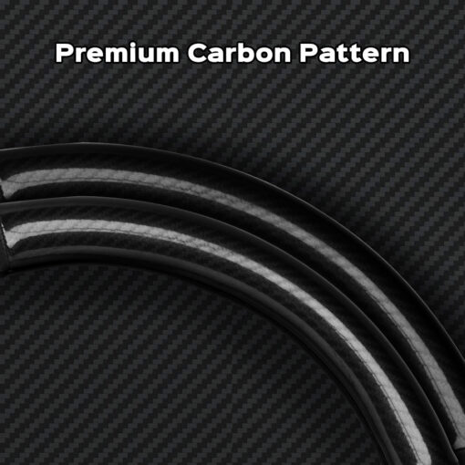 D-Shaped Carbon Pattern Leather Steering Wheel Cover for Tesla Model Y Juniper 2025+ - Image 3
