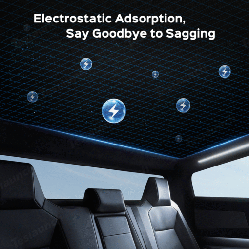Electrostatic Adsorption Sunroof Ice Crystal Glass Roof Sunshade for Cybertruck - Image 5