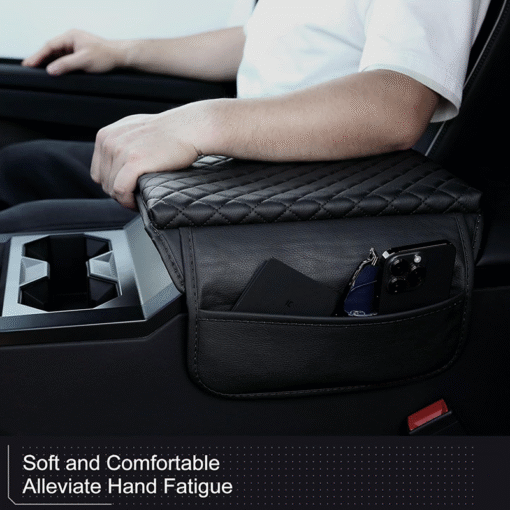Leather Center Armrest Cover for Cybertruck - Image 4