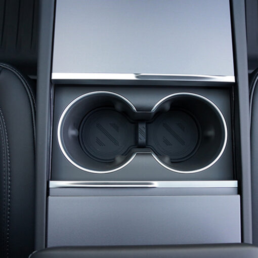 Water Cup Holder Storage Box Console TPE Silicone Holder Cup Holder Insert for Tesla Model Y Juniper 2025+ - Image 6