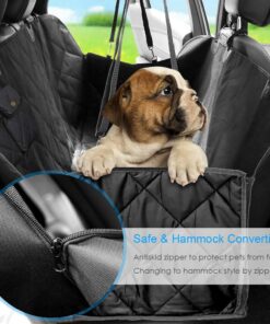 Dog Seat Cover For Pets 100% Waterproof For Tesla Model S3XY - Visible Mesh Window