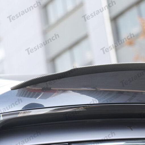 OEM Performance Pro Style Spoiler for Tesla Model Y Juniper 2025+ (Carbon Fiber Pattern ABS) - Image 5
