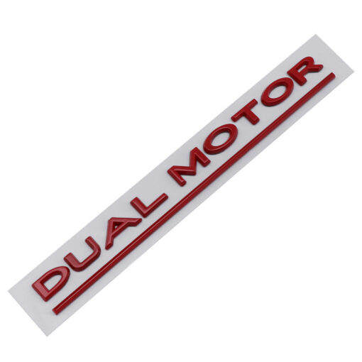 'Dual Motor' Decal Rear Trunk Emblem For Tesla All Model 3 Y S X - Image 7