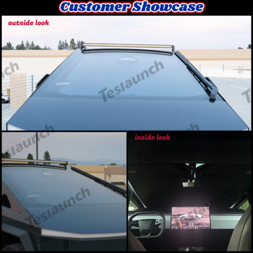 Front Windshield Sunshade Sun Visor for Tesla Cybertruck - Image 3