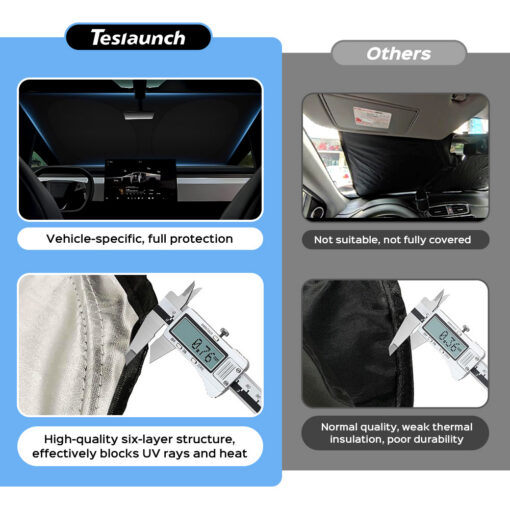 Front Windshield Sunshade Sun Visor for Tesla Cybertruck - Image 6