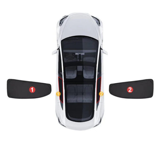 2017-2025 Model 3 Sun Visor for Tesla- Privacy and Thermal Insulated Sunshades Curtains - Image 12