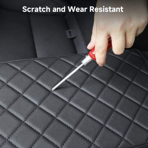 Leather Center Armrest Cover with Side Pockets for Tesla Model Y Juniper 2025+ - Image 5