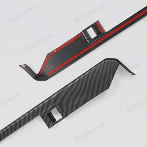Front & Rear Door Armrest Overlays Covers (Carbon Fiber Pattern ABS) for Cybertruck (4 PCS) - Image 5