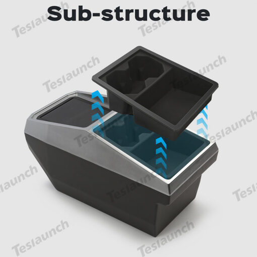 Center Console Floor Organizer for Cybertruck - Image 7