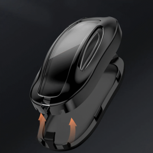 Alloy and Leather Key Fob Cover for Tesla Model 3/Y/S/X - Image 3