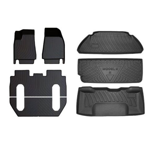 Model X Floor Mats Trunk Mat Cargo Liner for All Weather for Tesla(2015-2020) - Image 12