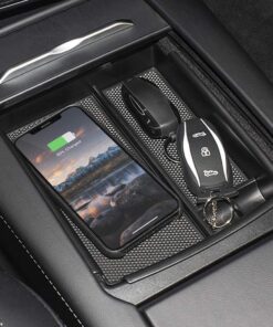 Model S/X Center Console Organizer Storage Box With Wireless Phone Charger (2016-2020)