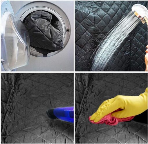 Dog Seat Cover For Pets 100% Waterproof For Tesla Model S3XY - Visible Mesh Window - Image 5