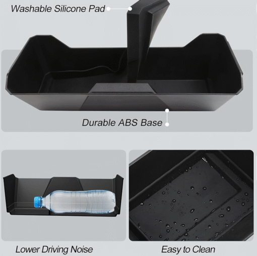 Front Under Seat Storage Box with Silicone Pad for Tesla Cybertruck - Image 6
