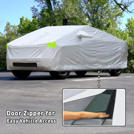 All-Weather Full Cover Outdoor Car Cover for Tesla Cybertruck - Image 2