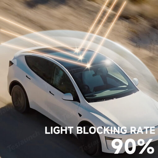 Split Nano Ice Crystal Glass Roof Sunshade for Tesla Model Y Juniper 2025+ - Image 6