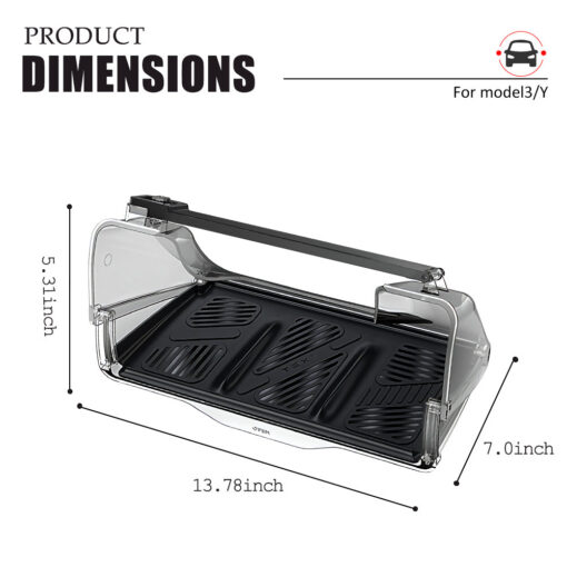 Model 3/Y Hidden Foldable Central Control Screen Lower Storage Box for Tesla - Image 12