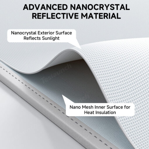 Split Nano Ice Crystal Glass Roof Sunshade for Tesla Model Y Juniper 2025+ - Image 5