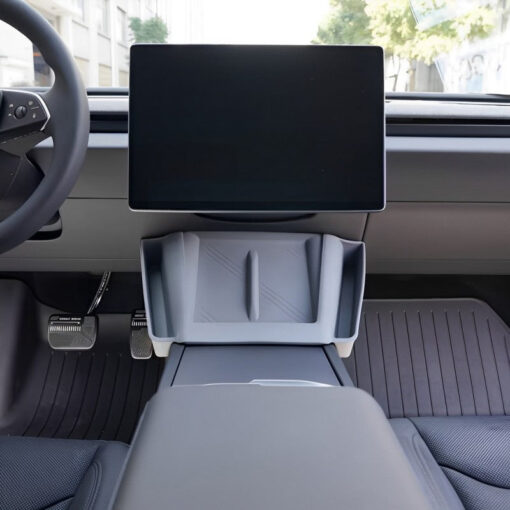 Central Control Wireless Charging Silicone Pad Storage Box for Tesla Model Y Juniper 2025+ - Image 6