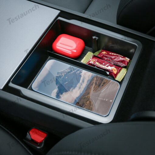 Center Console & Armrest Storage Box for Tesla Model Y Juniper 2025+ - Image 5
