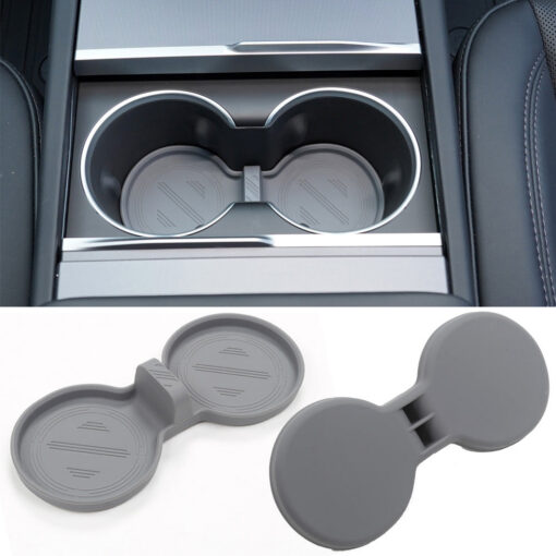 Water Cup Holder Storage Box Console TPE Silicone Holder Cup Holder Insert for Tesla Model Y Juniper 2025+ - Image 7