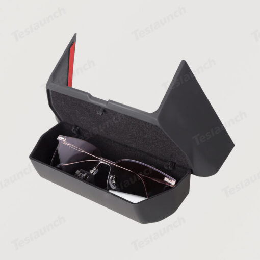 Behind Rearview Mirror Hidden Sunglasses Holder Organizer for Tesla Cybertruck - Image 8