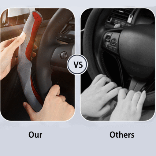 Anti-Slip Suede Steering Wheel Cover for Tesla Model Y Juniper 2025+ - Image 6