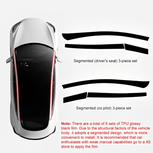 Pillar Delete for Tesla Model 3/Y- Glossy Black - Image 8