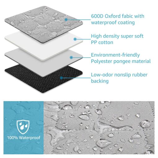 Dog Seat Cover For Pets 100% Waterproof For Tesla Model S3XY - Visible Mesh Window - Image 6