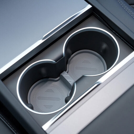 Water Cup Holder Storage Box Console TPE Silicone Holder Cup Holder Insert for Tesla Model Y Juniper 2025+ - Image 2