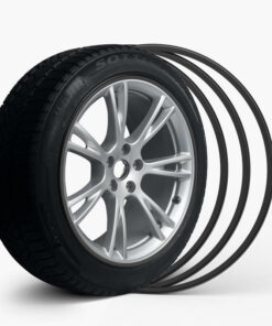 Black Aluminum Alloy Wheel Rim Protector- Fits All Cars