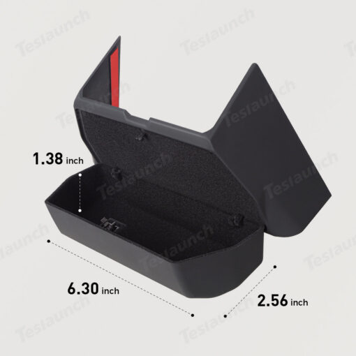 Behind Rearview Mirror Hidden Sunglasses Holder Organizer for Tesla Cybertruck - Image 9