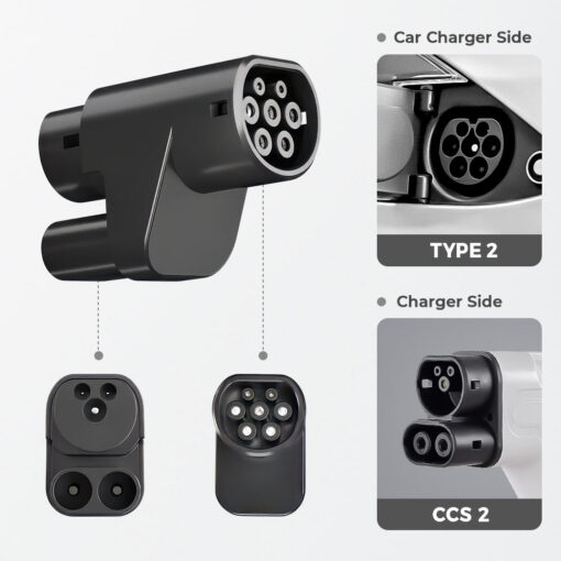 CCS2 to Type 2 Adapter for European Tesla Model S/X （Not compatible with non-Tesla vehicles） - Image 11