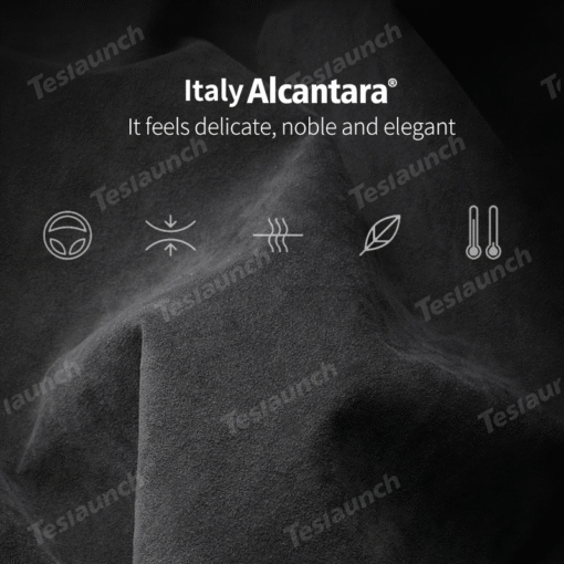 Alcantara Center Console Cup Holder Cover Sticker for Tesla Model Y Juniper 2025+ - Image 3
