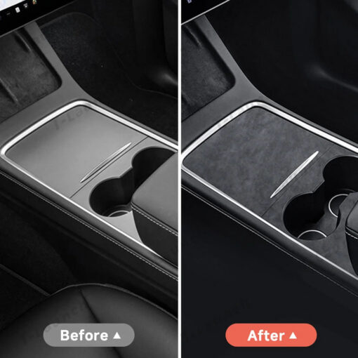 Alcantara Center Console Cover For Tesla Model 3/Y (2017-2023) - Image 2