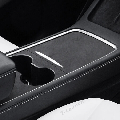 Alcantara Center Console Cover For Tesla Model 3/Y (2017-2023) - Image 8