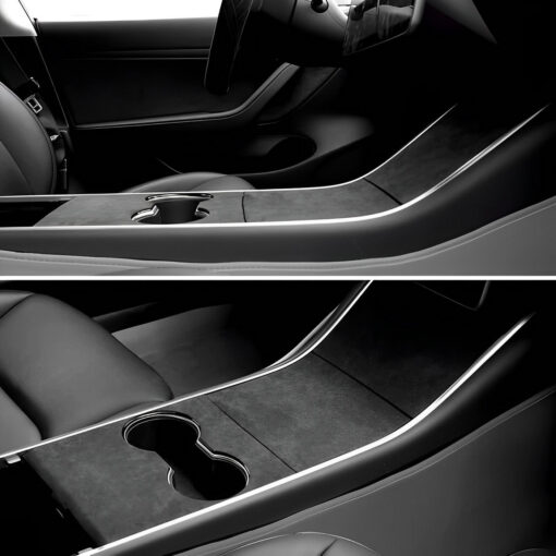 Alcantara Center Console Cover For Tesla Model 3/Y (2017-2023) - Image 4