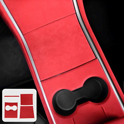 Alcantara Center Console Cover For Tesla Model 3/Y (2017-2023) - Image 5