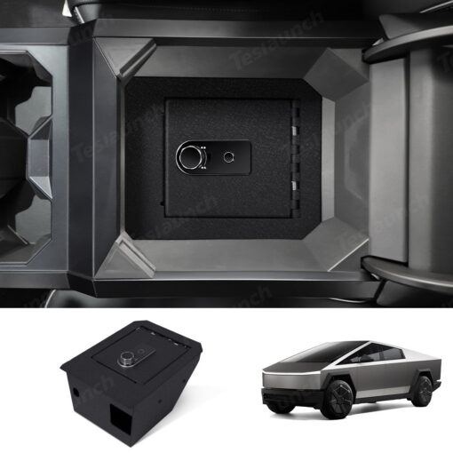 Anti-Theft Center Console Safe Lockbox for Tesla Cybertruck - Image 13