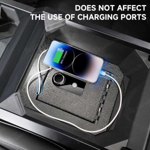 Anti-Theft Center Console Safe Lockbox for Tesla Cybertruck - Image 8