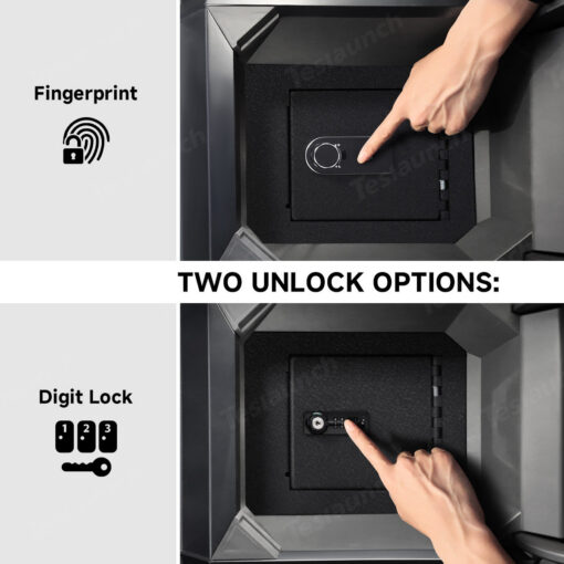 Anti-Theft Center Console Safe Lockbox for Tesla Cybertruck - Image 2
