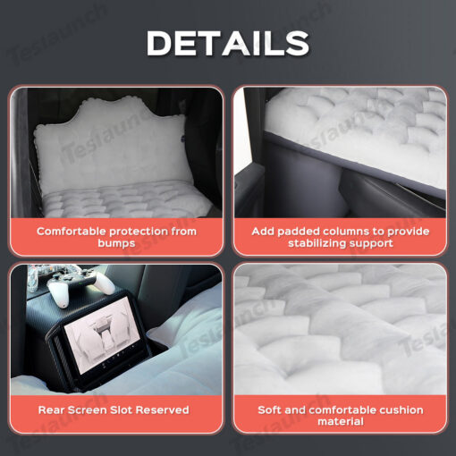 Inflatable Rear Seat Camping Air Mattress for Tesla Cybertruck - Image 7