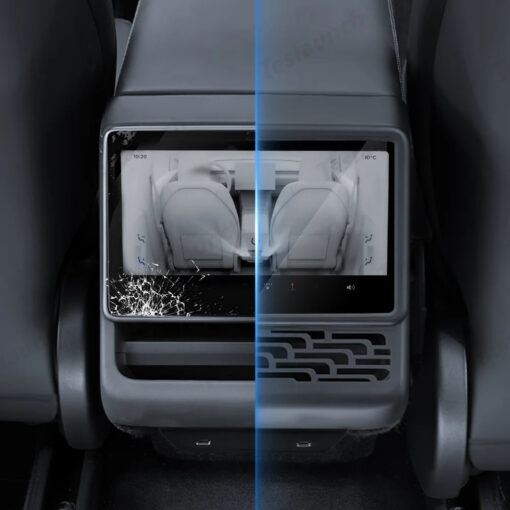 All-in-One Central Screen Tempered Glass & Frame Cover for Tesla Model Y Juniper 2025+ - Image 5