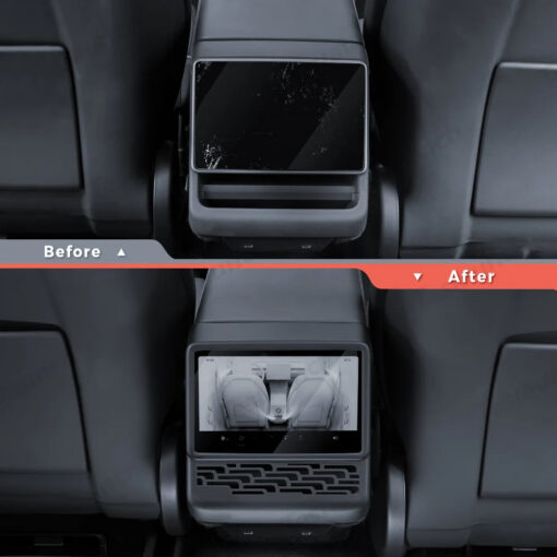 All-in-One Central Screen Tempered Glass & Frame Cover for Tesla Model Y Juniper 2025+ - Image 3