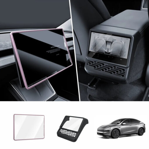All-in-One Central Screen Tempered Glass & Frame Cover for Tesla Model Y Juniper 2025+ - Image 19