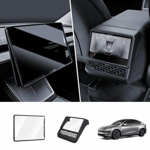 All-in-One Central Screen Tempered Glass & Frame Cover for Tesla Model Y Juniper 2025+ - Image 21
