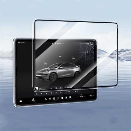 All-in-One Central Screen Tempered Glass & Frame Cover for Tesla Model Y Juniper 2025+ - Image 6